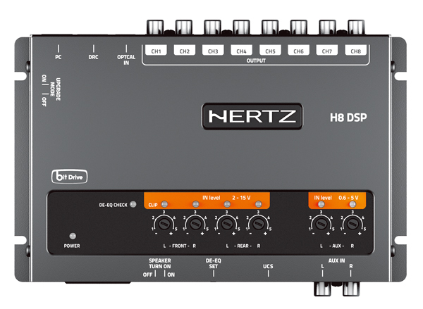 H8 DSP　HERTZ　/ ハーツ　カーオーディオ　プリアンプ　プロセッサー