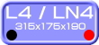 L4 / LN4 規格　W315 x D175 x H190mm