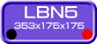 LBN5 規格　W353 x D175 x H175mm