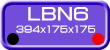 LBN6 規格　W394 x D175 x H175mm