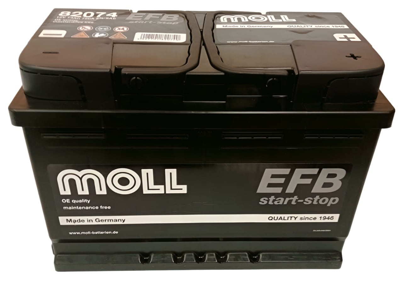 moll EFB バッテリー 82070 H6 L3 LN3