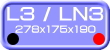 L3 / LN3 規格　W278 x D175 x H190mm