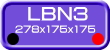 LBN3 規格　W278 x D175 x H175mm